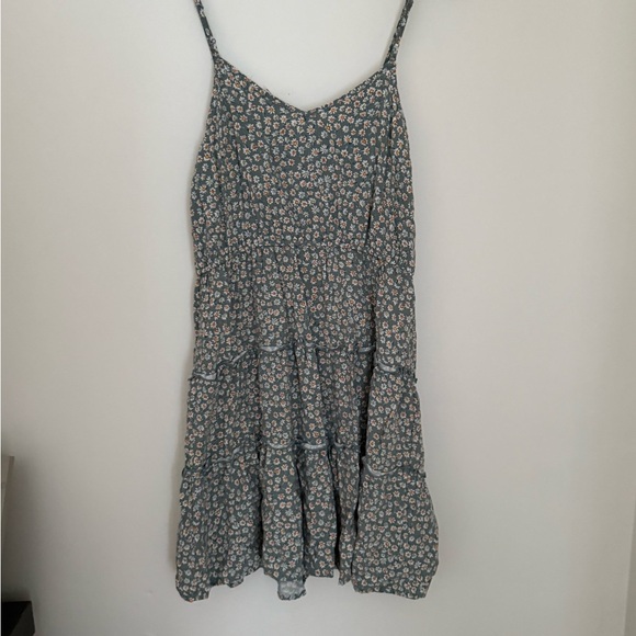 Pink Rose Blue Floral Mini Dress - Picture 5 of 6